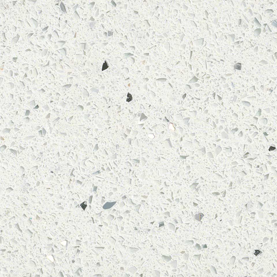 Iced White Sparkling 2cm Quartz Quartz, Builder Stone Global, Norcross GA