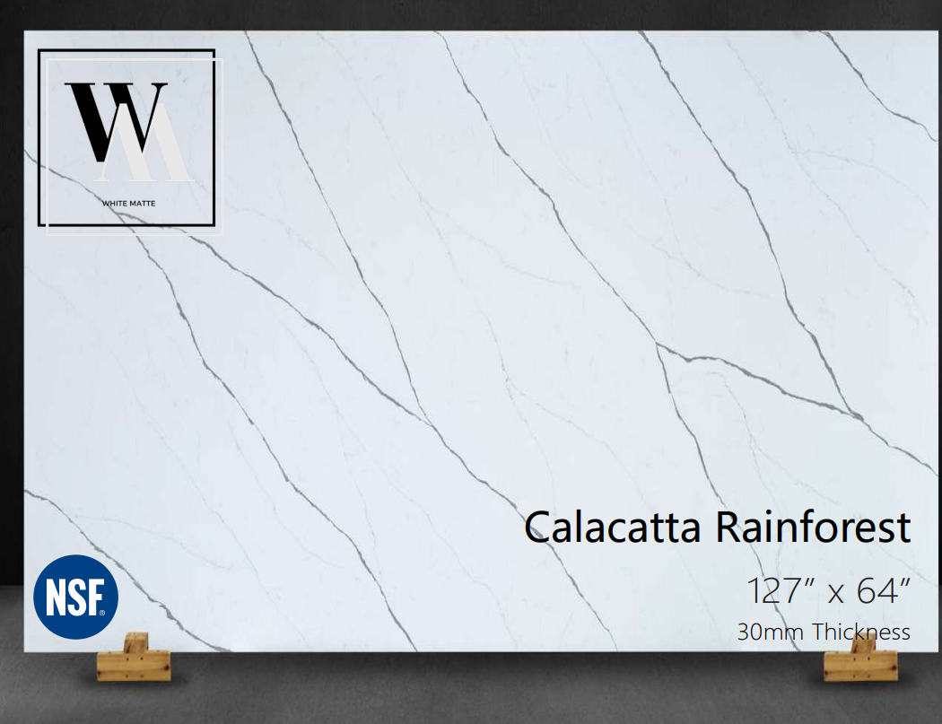Calacatta Rainforest 3cm Quartz - Quartz, Builder Stone Global, Norcross GA