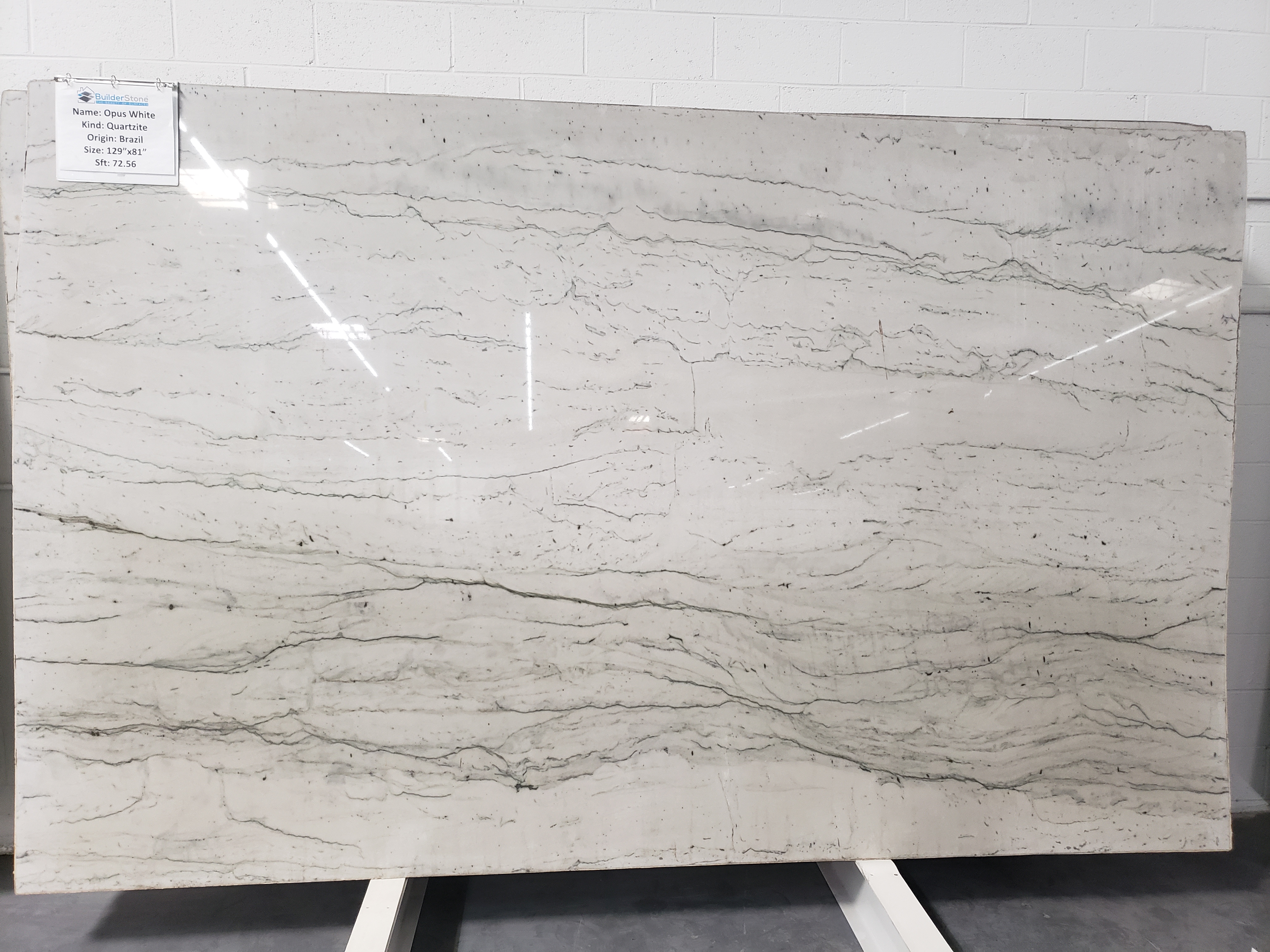 Opus White 3cm Quartzite Quartzite, Builder Stone Global, Norcross GA