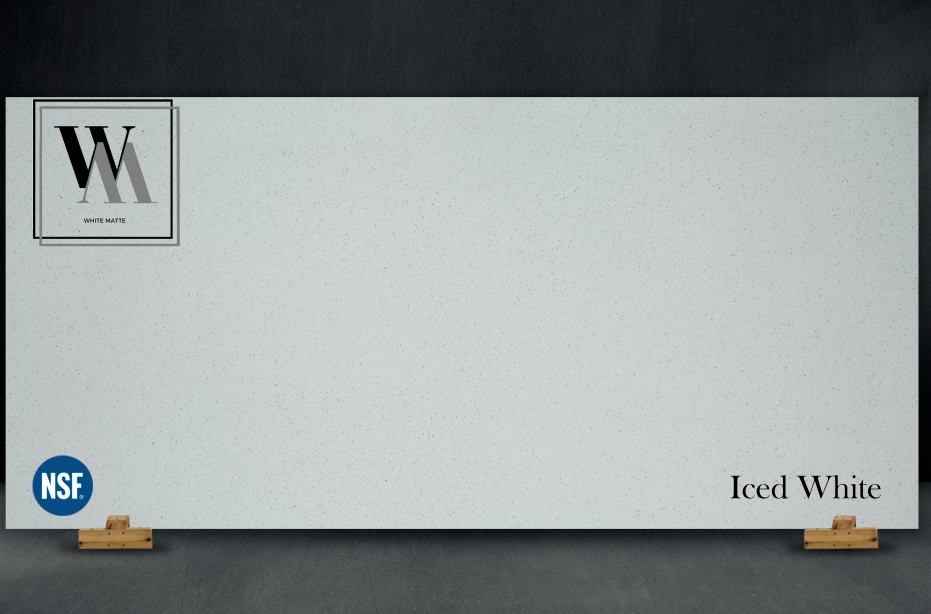 Iced White 2cm Quartz Quartz, Builder Stone Global, Norcross GA