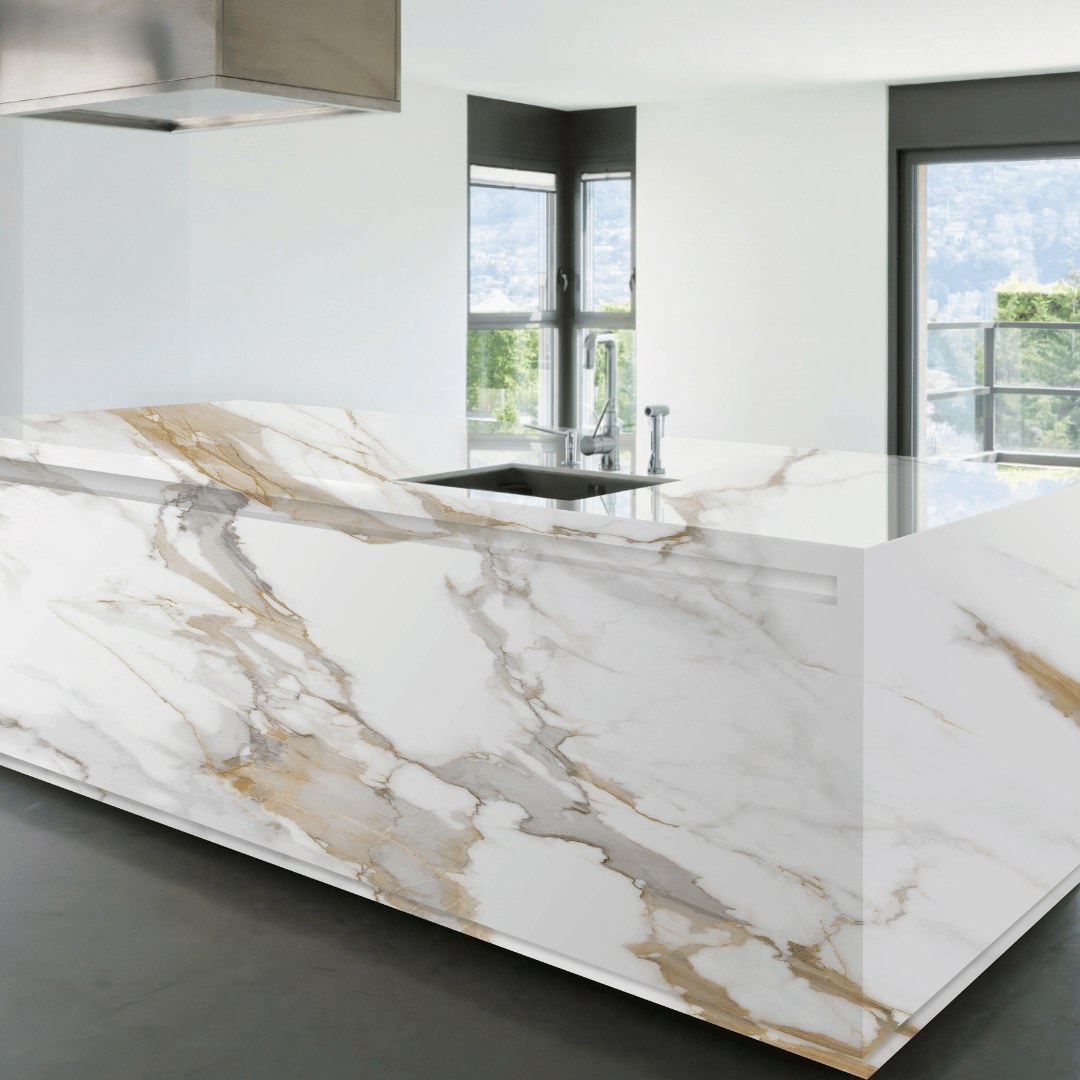 Calacatta Gold HD Quartz, Builder Stone Global, Norcross GA