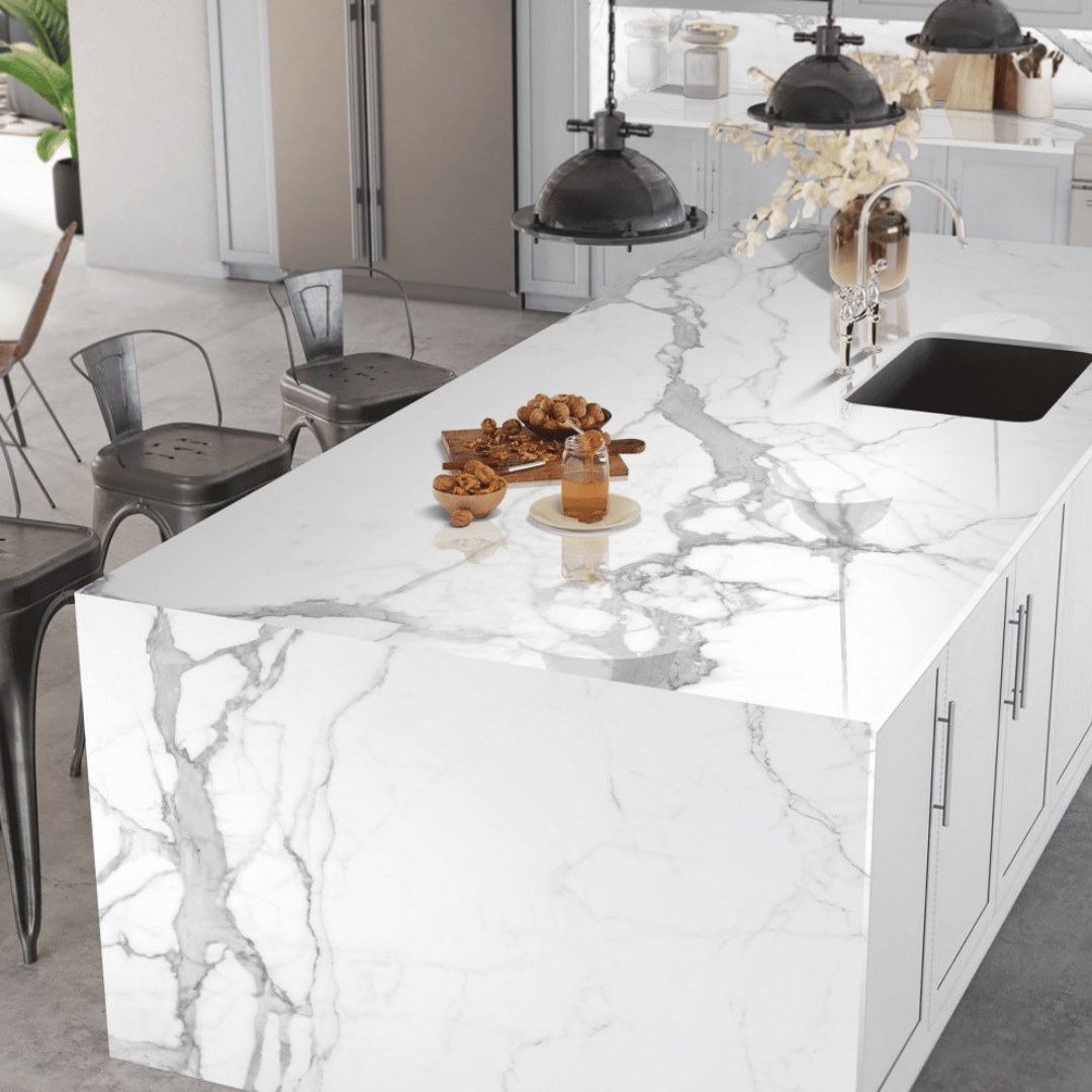STATUARIO NATURAL POLISHED - 9 MM  A Porcelain, Builder Stone Global, Norcross GA